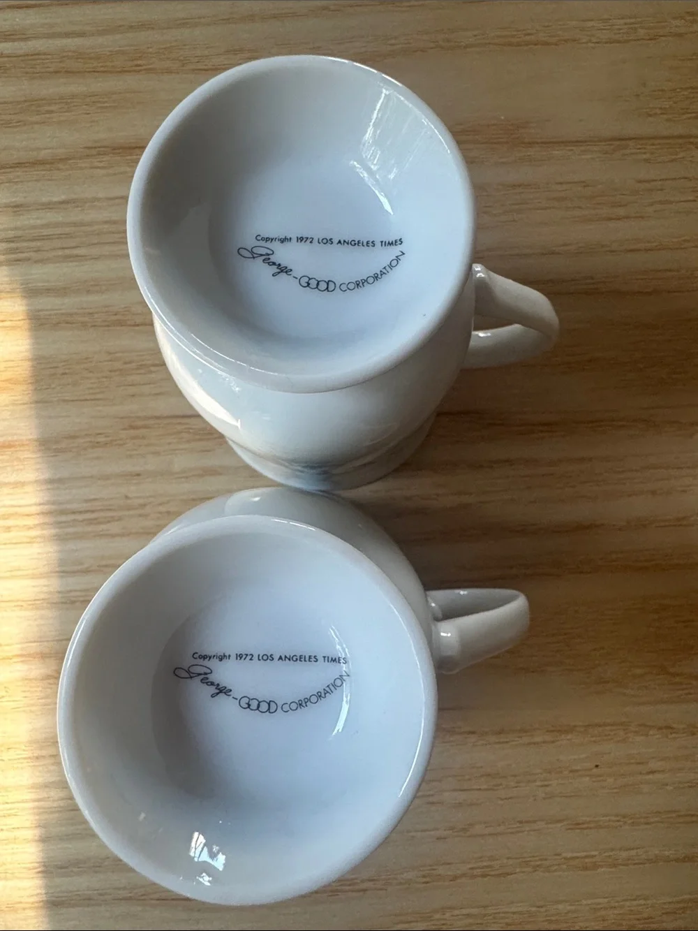 Vintage 1972 Love Is... By Kim Casali Footed Pedestal Mugs - Set of 2